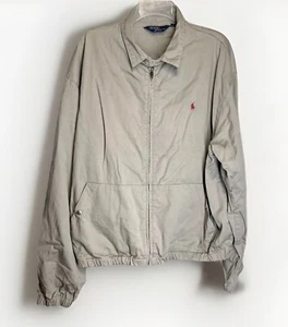 Polo by Ralph Lauren, Made In USA Men’s Tan/Khaki Full-Zip, Pocket Jacket|SZ:XL - Picture 1 of 23