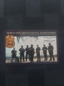 2023 SBA  PBA  SIGNED SERGEANTS  PBA CARD Nypd AUTHENTIC Phone Number Included 