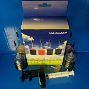 ECO-FILL CANON PIXMA INK JET CARTRIDGE REFILL KIT MG 2150 2200 2250 3150 3200 - Picture 1 of 4
