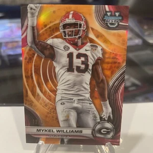 Mykel Williams 2024 Bowman U Mejor FĂștbol Refractor Naranja /25 đ„ 49ers - Imagen 1 de 4