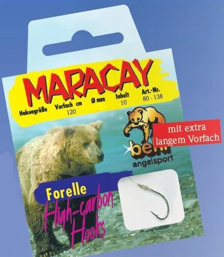 Behr Maracay Haken Forelle Bronze ALLE GRÖSSEN WURMHAKEN VORFACHHAKEN HOOKS HOOK - Bild 1 von 1