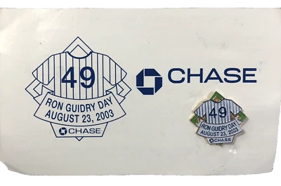 New York Yankees Ron Guidry Day Enamel Pin SGA Baseball MLB 2003 Pitcher Left - Image 1 of 3