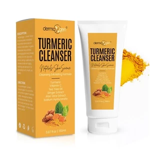 Turmeric Face Cleanser, Vitamin C Dark Spot Exfoliating & Brighten Skin 5 fl oz - Picture 1 of 9