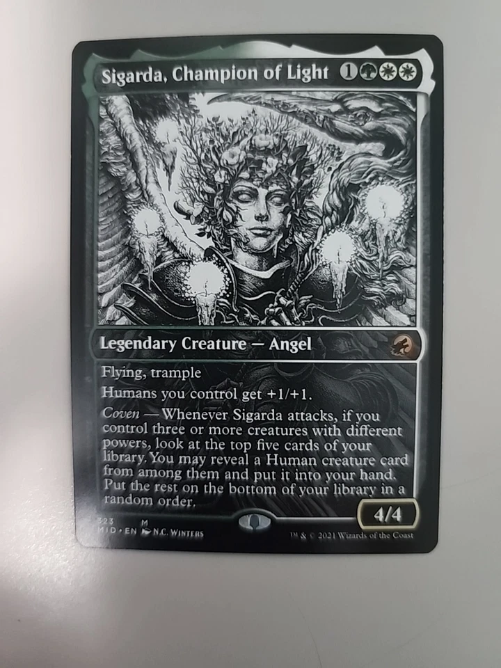 MTG Sigarda, Champion of Light Innistrad: Midnight Hunt 323 Showcase Mythic - Image 1 of 1