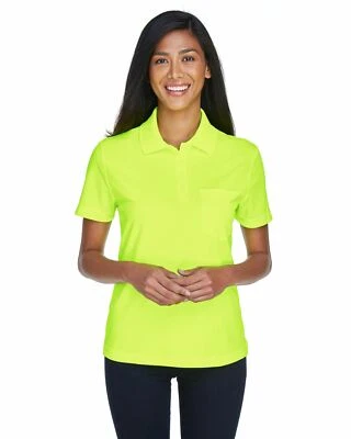 Camisa polo Core 365 para mujer de bolsillo ajuste seco que absorbe la humedad protección UV 78181P Foto 1 de 2