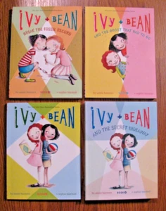 Lot 4 Books by Annie Barrows Ivy + Bean #1 2 3 + Secret Hideaway Book #'s 1-3 - Picture 1 of 1