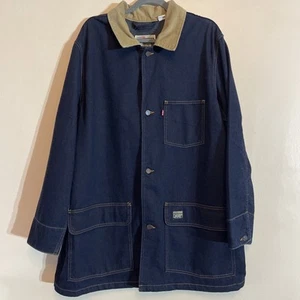 Chaqueta Levis Warm Cypress Para Hombre Tareas Denim Indigo Azul Marino-Talla XXL Reino Unido - Imagen 1 de 17