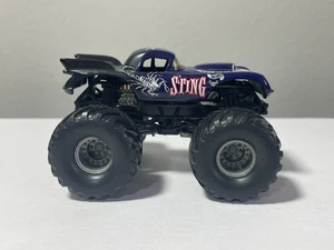 Vintage Hot Wheels Monster Jam STING 1:64 Truck WCW Wrestling Small Hub Metal - Picture 1 of 11