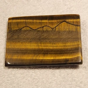 Gorgeous Solid Tigers Eye Belt Buckle - Excellent Condition  3.5" X 2.5" - Picture 1 of 14