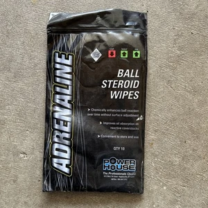 Adrenaline Ball Steroid Wipes. Bowling Ball Cleaning Wipes. NEW! Pack Of 10 - Picture 1 of 3
