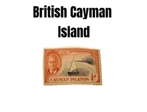 BRITISH CAYMAN ISLANDS STAMPS MINT HINGED SJXX-668 - Picture 1 of 2