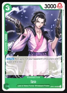 Izo (Tournament Pack Vol. 2) OP01-033 One Piece Promotion Cards PR NM - Picture 1 of 2