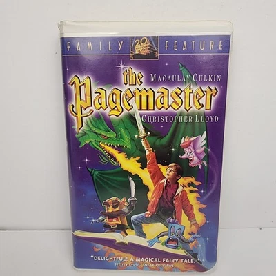 The Pagemaster VHS Movie 1994 Macaulay Culkin Christopher Lloyd Family Feature Foto 1 de 4