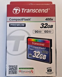 Transcend Compact Flash 32GB 400XDigital Photos & Camcorders Brand New. - Picture 1 of 10