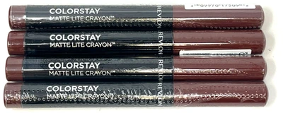 (4) Revlon Colorstay Matte Lite Crayon Sealed 0.049 oz 03 - Souffle All Day - Image 1 of 3
