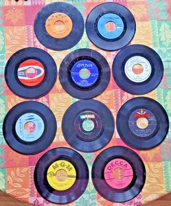 10 Record 45 Rpm Lot, Various Artists, See Pictures For Titles. - Picture 1 of 2