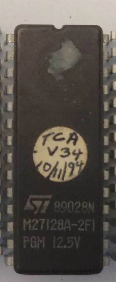 ST Micro M27128A-2F1 EPROM Ceramic, DIP-28 - Image 1 of 1