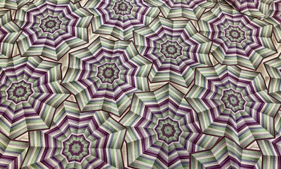 HOFFMAN INT. - KALEIDOSCOPE-PURPLE & GREEN- 2/3 YARD - Image 1 of 3