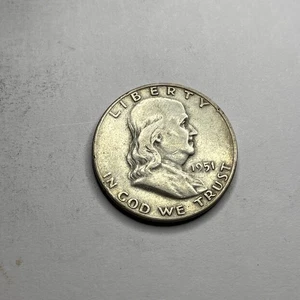 Vintage 1951-D Half Dollar Liberty Bell - Bild 1 von 2