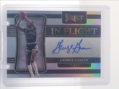 GEORGE GERVIN 2021-22 SELECT IN FLIGHT AUTOGRAPH SILVER AUTO /249 Q4408 - Image 1 of 2