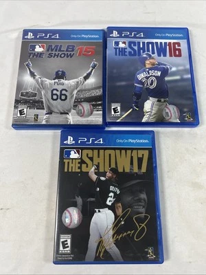 MLB The Show 15, 16, 17 Game Lot PlayStation 4 PS4 - Image 1 of 4