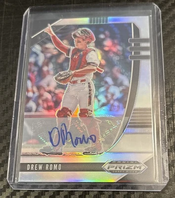 2020 Prizm Draft Drew Romo Silver Auto Colorado Rockies - Image 1 of 2