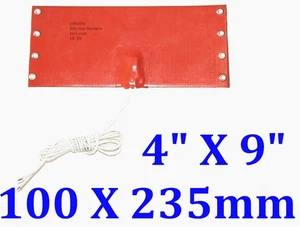 4" X 9" 100 X 235mm 120W Thermostat 120 DegC Car Truck Fuel Diesel Filter Heater - Picture 1 of 12