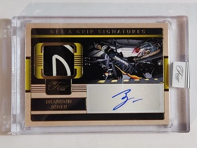 2025 Panini Turn Four Racing Get a Grip Auto #GGS-BJN Brandon Jones Gold #5/5!!! - Image 1 of 2