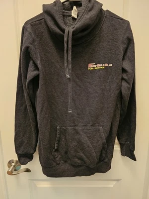 Moletom com capuz District Friday gás e óleo lã masculino cinza grande - Imagem 1 de 4