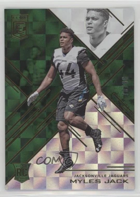 2016 Donruss Elite Elite Rookies Green /99 Myles Jack #124 Rookie RC - Image 1 of 2