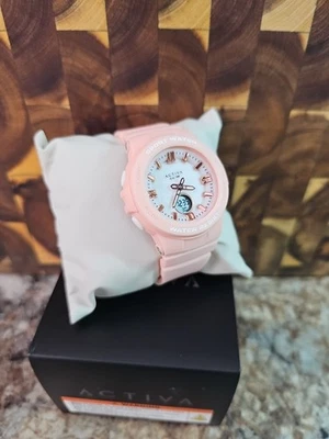 Relógio esportivo Activa Three Time rosa resistente digital novo ACW2125-004 - Imagem 1 de 4