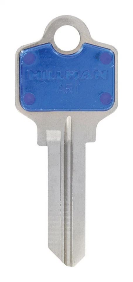 Hillman 86222 Plastic Blue AR-1 Universal Single Sided Blank Key (Pack of 5) - Image 1 of 1