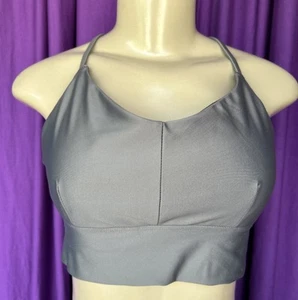 TC Gray Racerback Sports Bra-Top Size M GUC - Picture 1 of 7