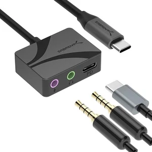 Audio Interface USB Soundkarte USB Typ-C auf 3,5mm Audio Adapter mit 100W PD - Bild 1 von 9