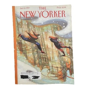 The New Yorker Full Magazine January 13 1997 Ice Skating by Lorenzo Mattotti G - Foto 1 di 6
