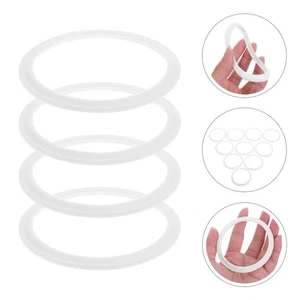  10 Pcs Silicone Jar Seals Sealing Rings Lid Gasket Replacement Food - Picture 1 of 17