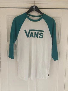 Vans Classic Baseball T-shirt Raglan Medium 3/4 Sleeve - Picture 1 of 6