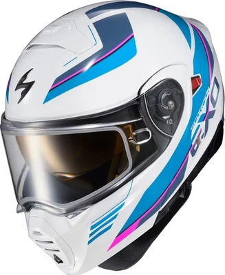 Scorpion EXO-GT930 Modulus Snow Helmet w/Dual Pane Shield White/Blue - Image 1 of 2