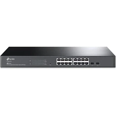 TP-Link TL SG2218 16 Port Gigabit Smart Managed Switch 2 SFP Slots New Sealed - Image 1 of 4