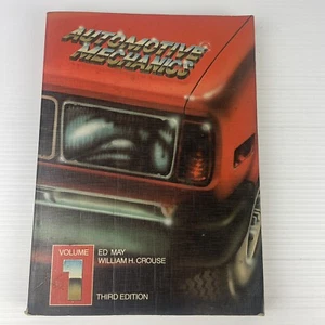 AUTOMOTIVE MECHANICS Book VOLUME 1 THIRD EDITION by William H. Crouse & Ed May - Picture 1 of 21