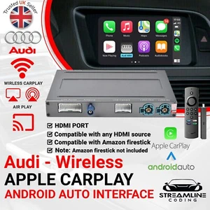 AUDI Wireless Apple Carplay Android Auto Interface Retrofit A4 A5 S4 S5 Q5 RS4/5 - Picture 1 of 11