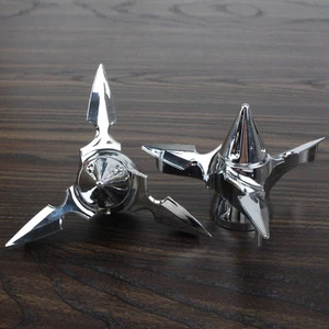 Chrome Spun Blade Spinning Front Axle Cap Nut Cover For Harley Softail Touring  - Bild 1 von 6