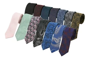 Sirri Chicos Tejido Paisley Jacquard Slim Corbata y Pañuelo - Juego de Corbata Ajustada Baile de graduación - Imagen 1 de 43