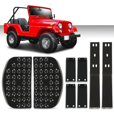 Fit For Willys CJ2A CJ3A CJ3B M38 CJ5 Jeep Pair Side Step Kit New w/ hardware - Image 1 of 4