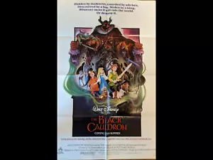 Original Disney Movie Poster The Black Cauldron- 27” by 41” -1985 - Vintage Orig - Picture 1 of 1