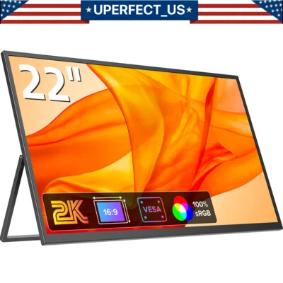 UPERFECT 22.0" Ultra Slim HDR Portable Monitor IPS 2K QHD For Raspberry PI Used - Image 1 of 4