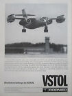 4/1970 Pub Dornier V/Stol Do-31 Vertical Take Off Hannover Air Show Original Ad