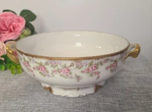 Antique Limoges France Elite Works Bridal Wreath Round Bone China Dish - Foto 1 di 5