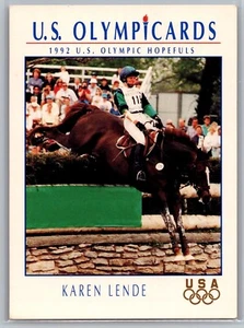 1992 Impel U.S. Olympic Hopefuls Multi-Sport Card #41 Karen Lende Equestrian - Picture 1 of 2