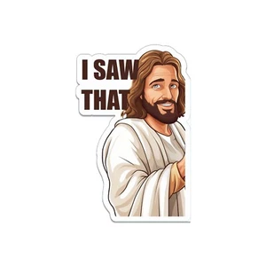 Jesus I Saw That Meme lustige Phrase Vinyl Aufkleber für Laptops Auto Fenster Telefon - Bild 1 von 4